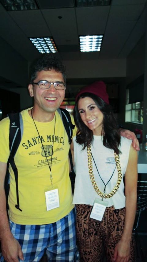 Little time for a quick photo: Brittany Furlan and me:)
